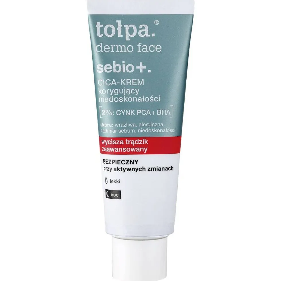 Tołpa Dermo Face Sebio+ korygujący niedoskonałości cica-krem na noc 40ml
