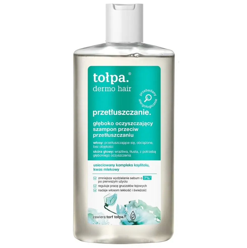 Tołpa Dermo Hair głęboko oczyszczający szampon przeciw przetłuszczaniu 250ml