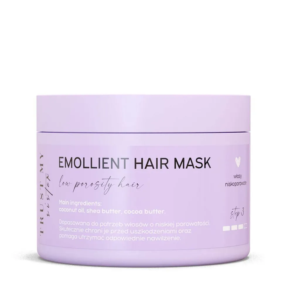 Trust My Sister Emollient Hair Mask emolientowa maska do włosów niskoporowatych 150g