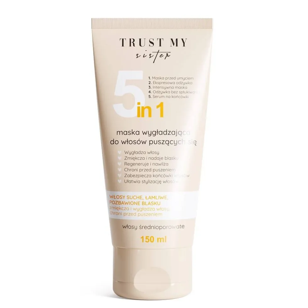 Trust My Sister 5in1 Mask maska 5w1 do włosów średnioporowatych 150ml