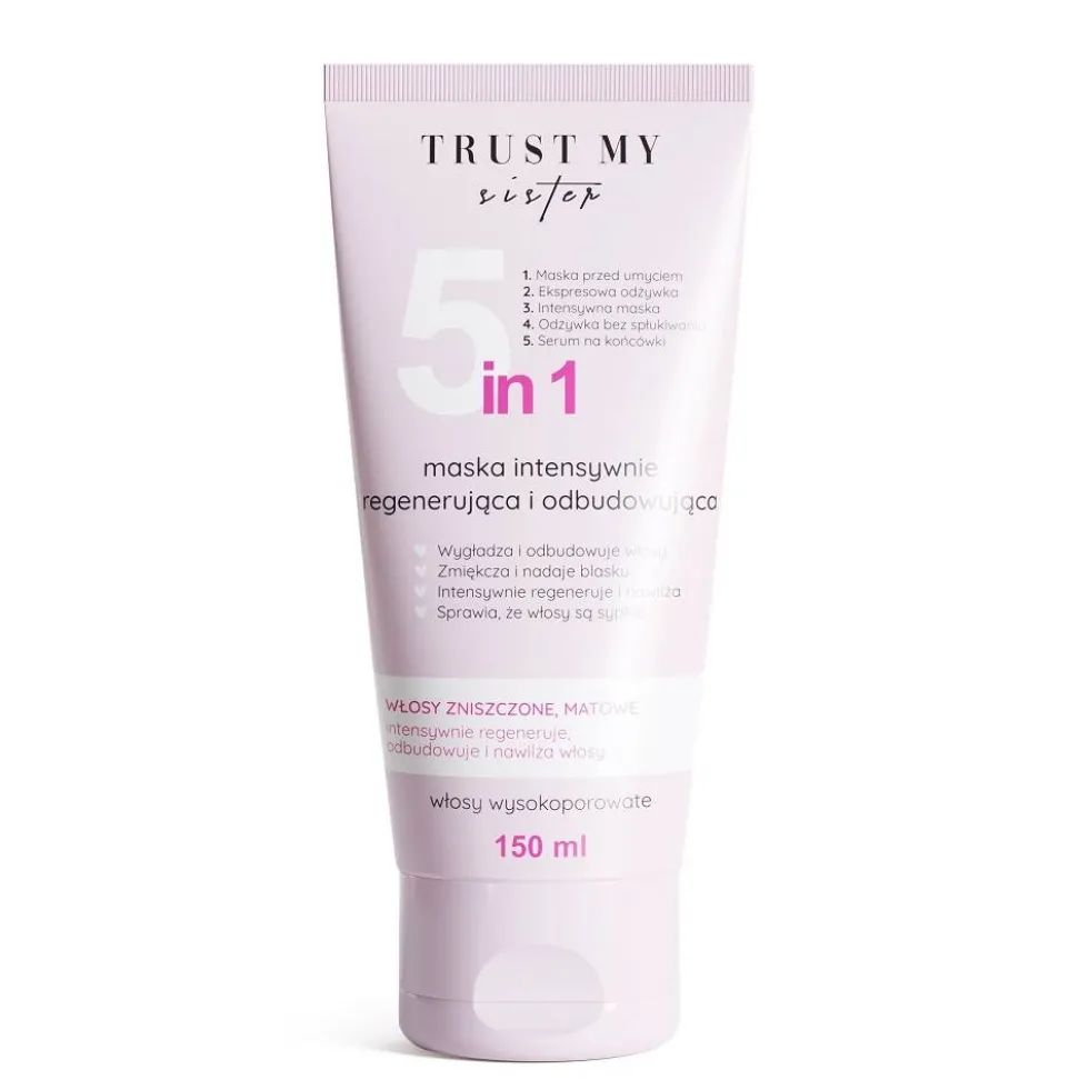 Trust My Sister 5in1 Mask maska 5w1 do włosów wysokoporowatych 150ml