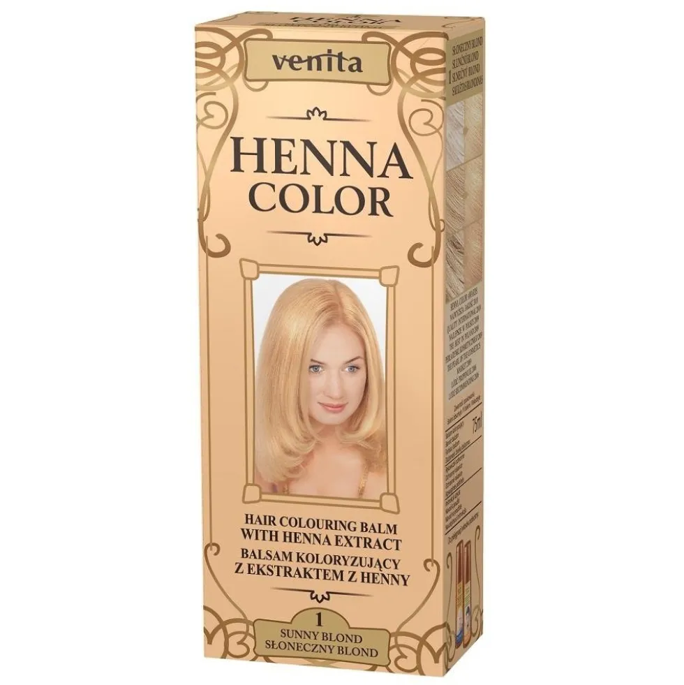 Venita Henna Color balsam koloryzujący z ekstraktem z henny 1 Słoneczny Blond 75ml