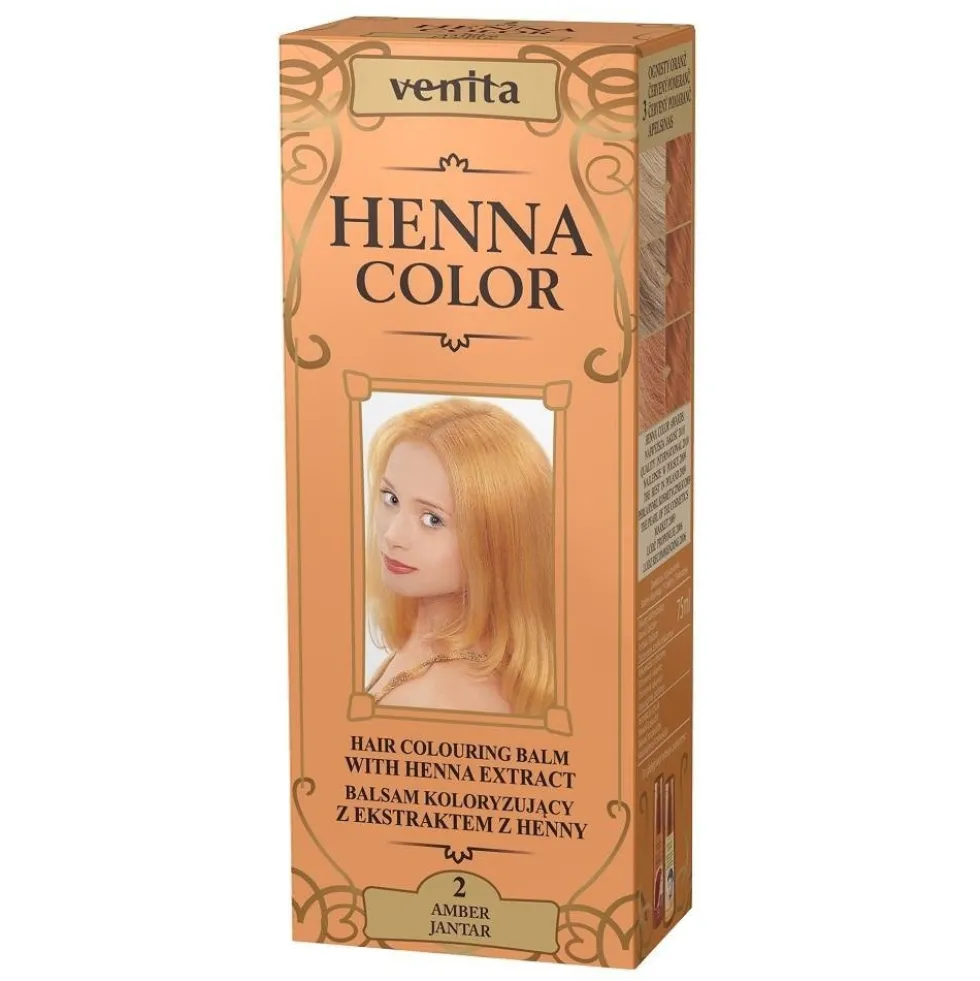Venita Henna Color balsam koloryzujący z ekstraktem z henny 2 Jantar 75ml
