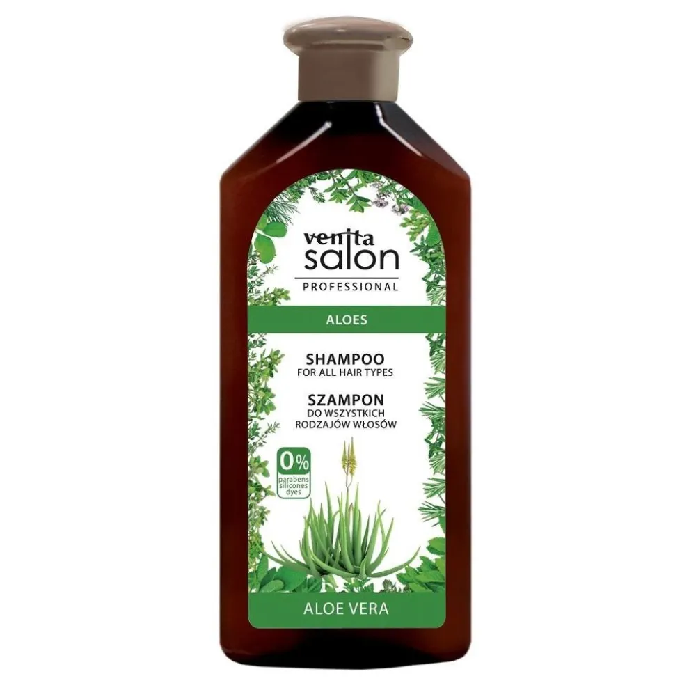 Venita Salon Professional Shampoo For All Hair Types szampon ziołowy do wszystkich rodzajów włosów Aloes 500ml