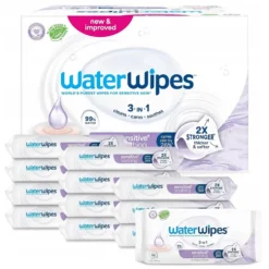 WaterWipes Sensitive+ Kojące chusteczki nawilżane z lawendą 12x60szt.