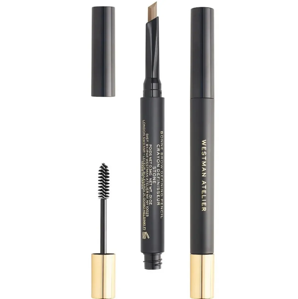 Westman Atelier Bonne Brow Defining Pencil kredka do brwi ze szczoteczką Stone 0.34g