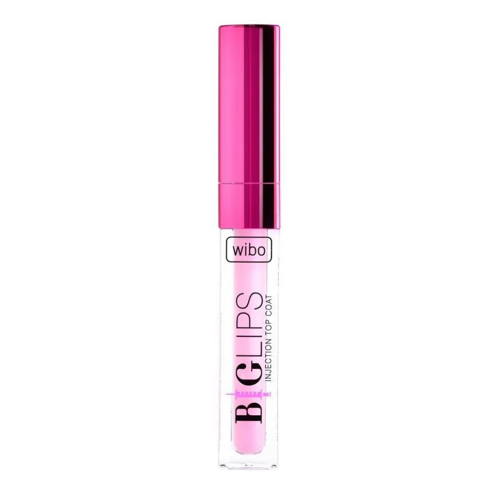 Wibo Big Lips Injection Top Coat błyszczący topper do ust z olejem migdałowy 2.8g
