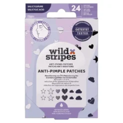 Wild Stripes Anti-Pimple Patches plastry na wypryski z kwasem salicylowym 24szt.