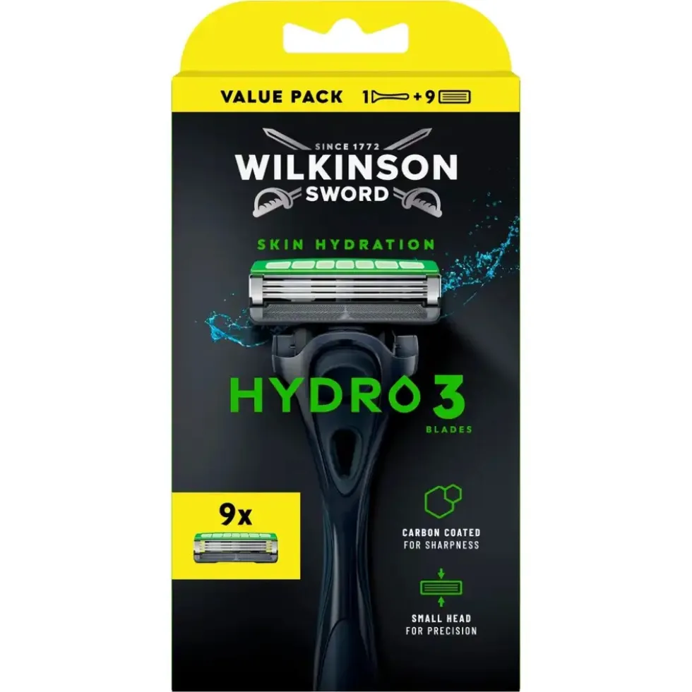 Wilkinson Hydro 3 Skin Hydration maszynka do golenia z 3 ostrzami i 9 wkładów