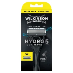 Wilkinson Hydro 5 Ultimate Skin Hydration maszynka do golenia z 5 ostrzami i 5 wkładów