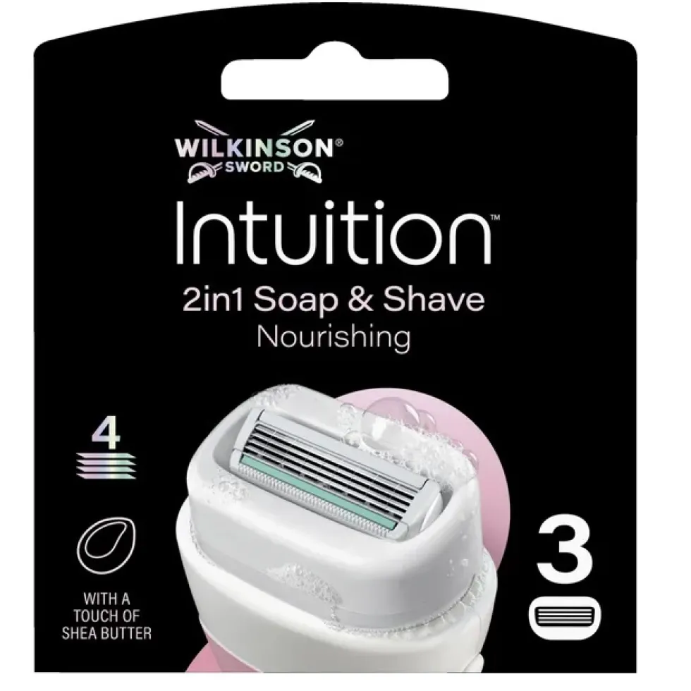 Wilkinson Intuition Nourishing wkłady z 4 ostrzami 3szt