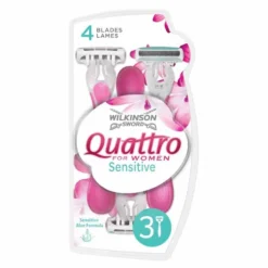 Wilkinson My Intuition Quattro Smooth Sensitive jednorazowe maszynki do golenia dla kobiet 3szt