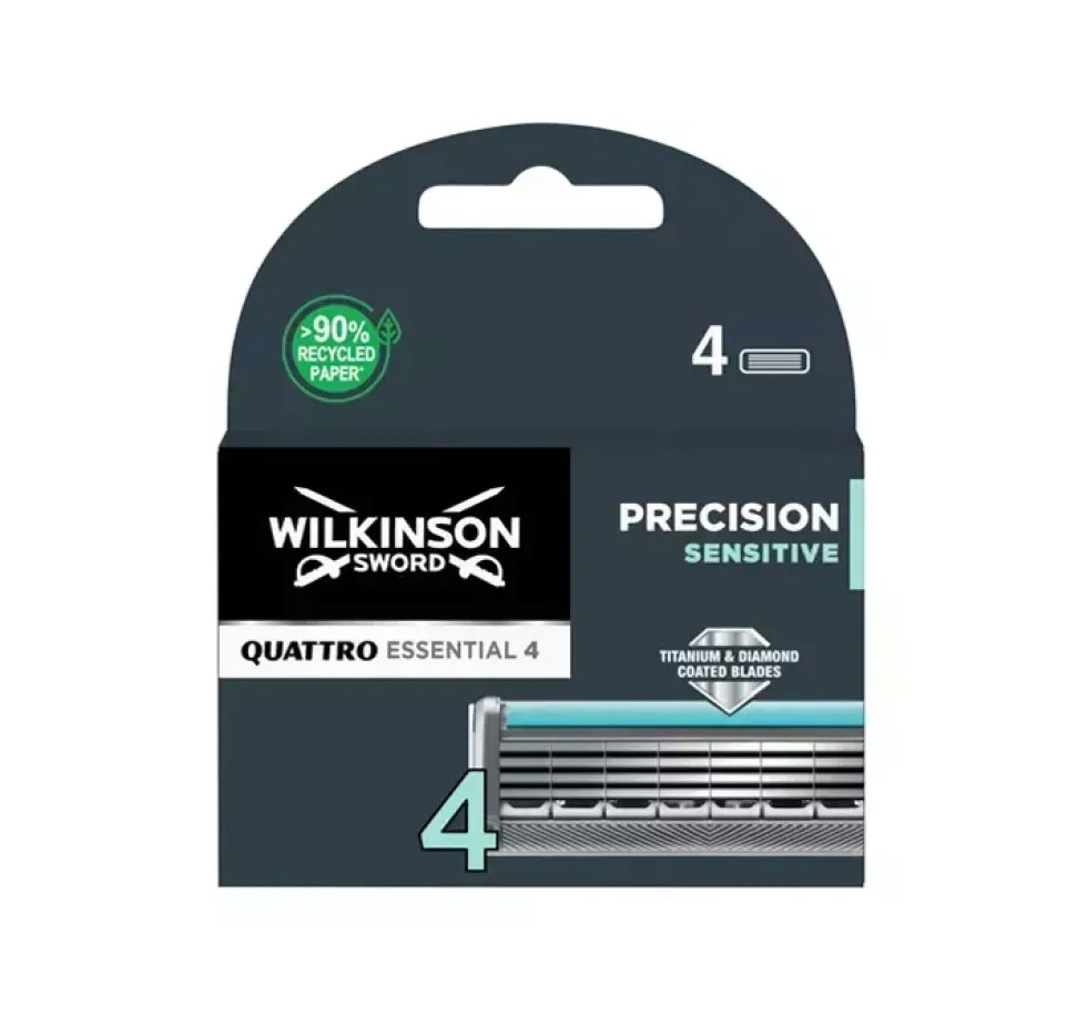 Wilkinson Quattro Essential 4 Precision Sensitive zapasowe ostrza do maszynki do golenia 4szt
