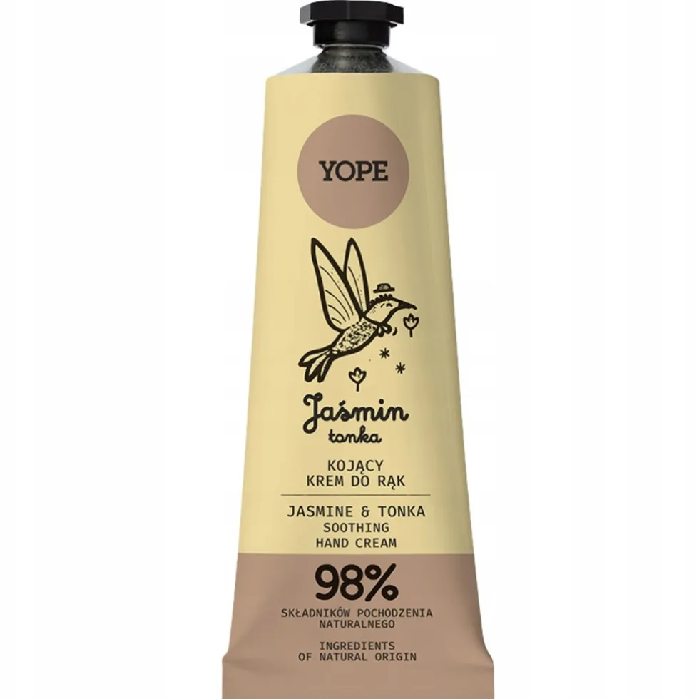 Yope Naturalny kojący krem do rąk Jaśmin & Tonka 50ml