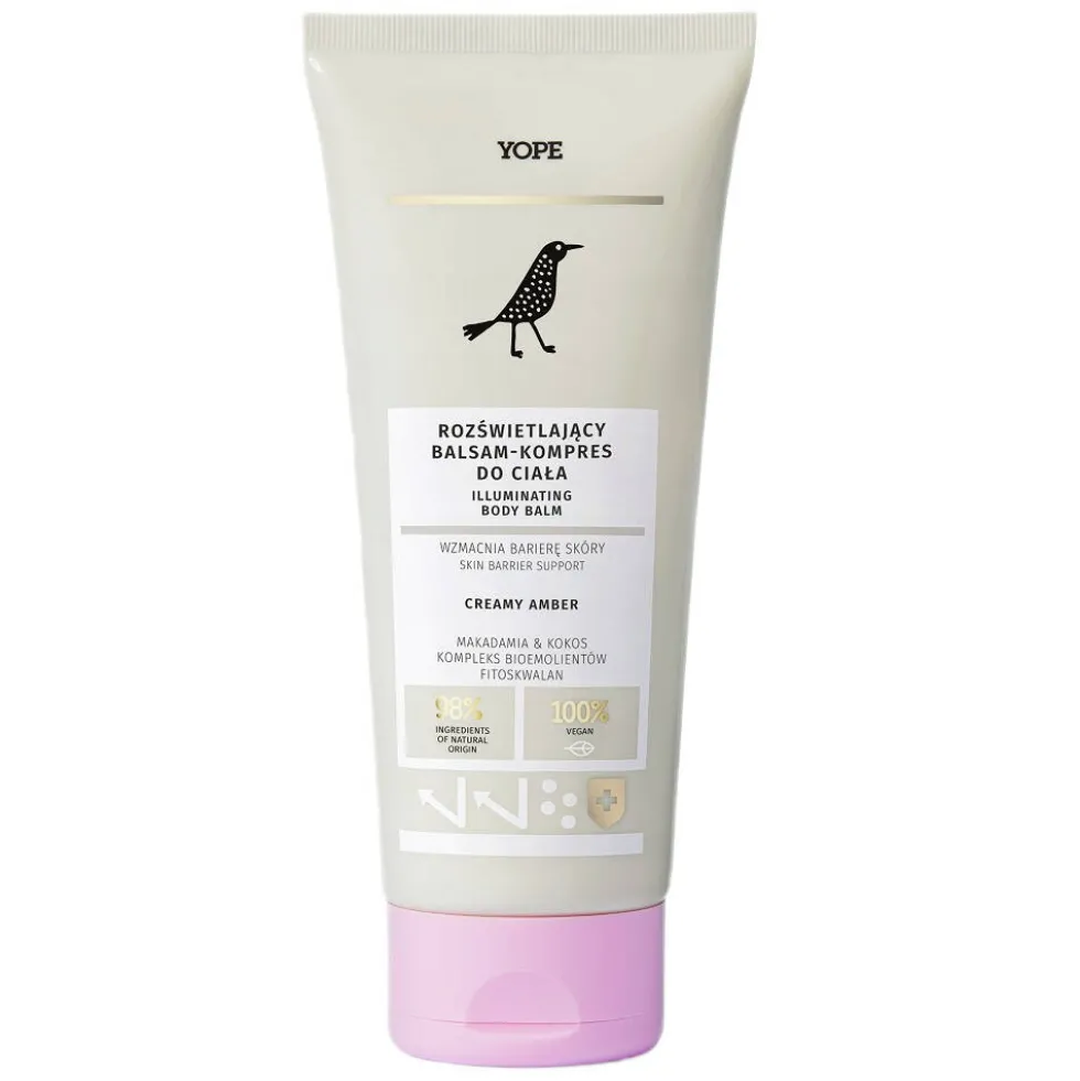 Yope Rozświetlający balsam-kompres do ciała Creamy Amber 200ml
