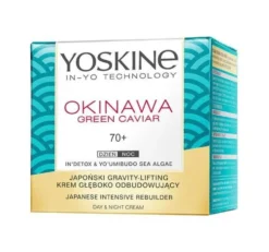 Yoskine Okinawa Green Caviar krem do twarzy z kawiorem na dzień i na noc 70+ 50ml