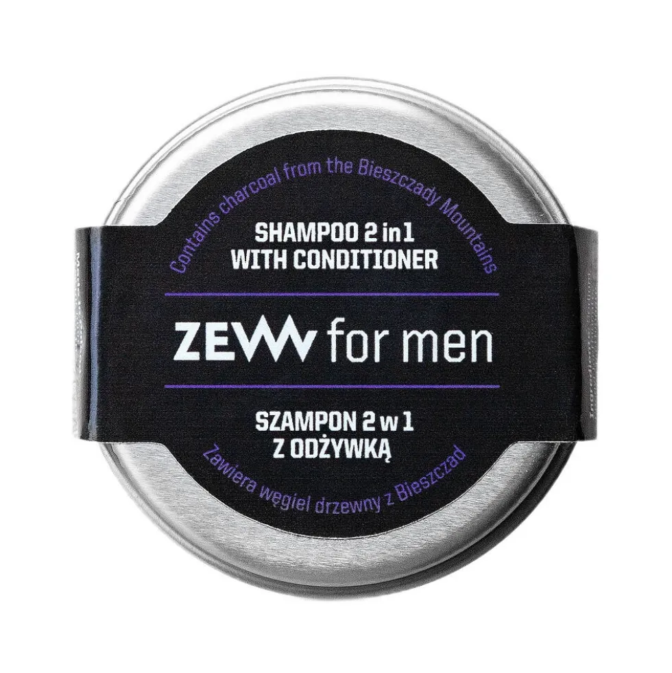 Zew For Men Szampon 2w1 z odżywką z węglem drzewnym z Bieszczad 15ml