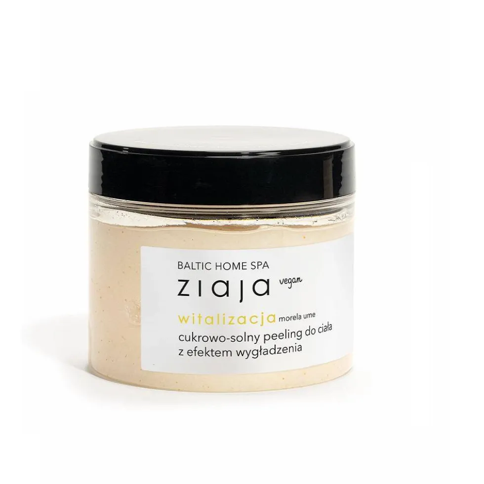 Ziaja Baltic Home Spa Witalizacja cukrowo-solny peeling do ciała z efektem wygładzenia Morela Ume 300ml