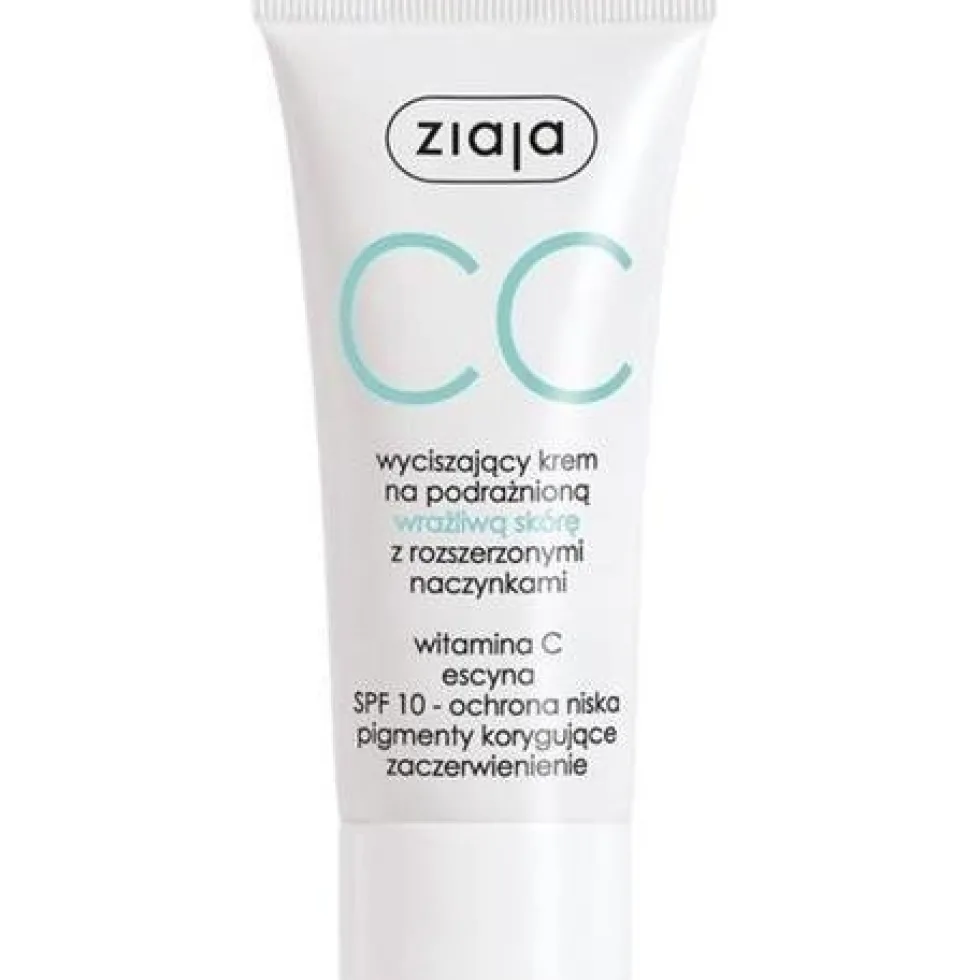Ziaja CC wyciszający krem na podrażnioną wrażliwą skórę z rozszerzonymi naczynkami SPF10 50ml