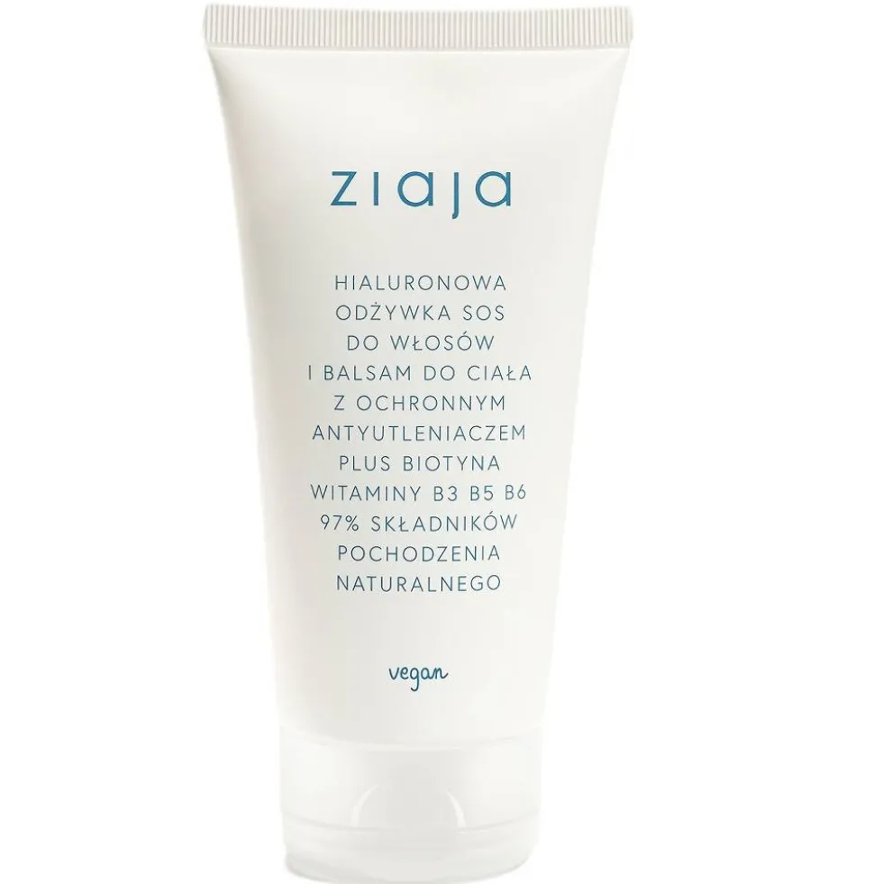 Ziaja Hialuronowa odżywka SOS do włosów i balsam do ciała 160ml