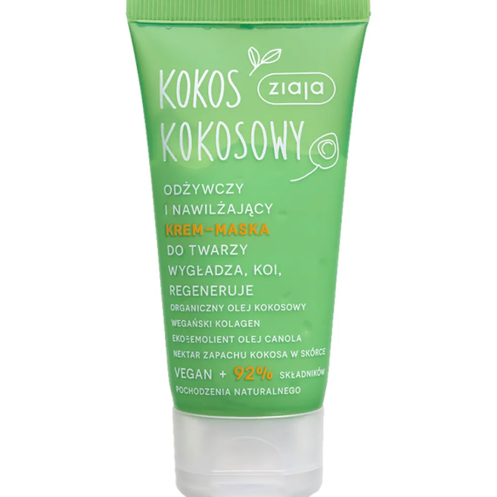 Ziaja Kokos Kokosowy odżywczy i nawilżający krem-maska do twarzy 50ml