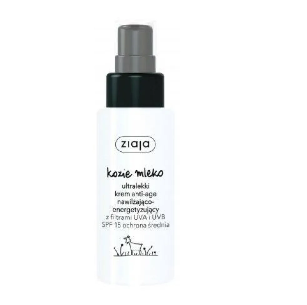 Ziaja Kozie Mleko ultralekki krem anti-age nawilżająco-energetyzujący SPF15 50ml
