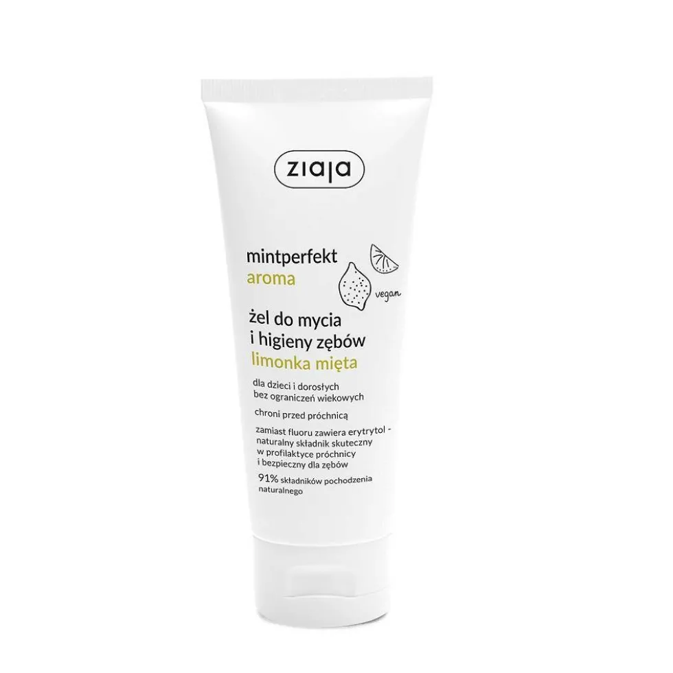 Ziaja Mintperfekt Aroma żel do mycia i higieny zębów Limonka Mięta 100ml