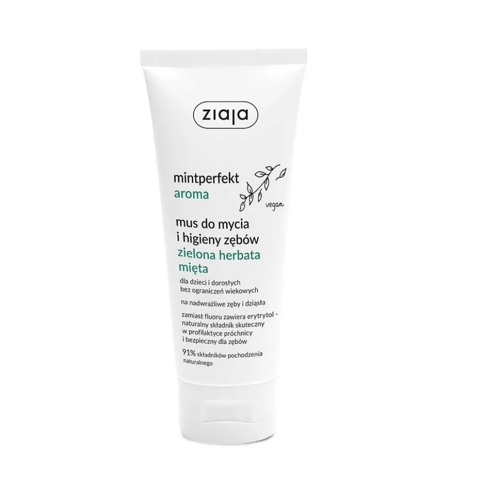 Ziaja Mintperfekt Aroma mus do mycia i higieny zębów Zielona Herbata Mięta 100ml